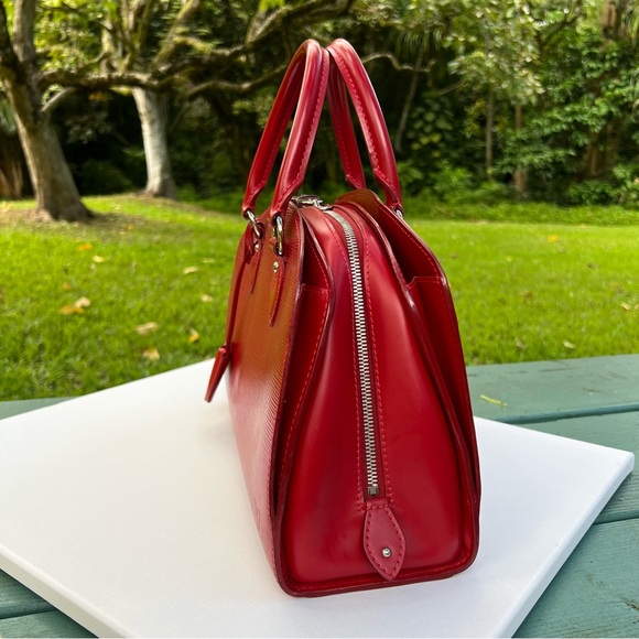 Louis Vuitton Pont Neuf NM Handbag Epi Leather PM Red Authentic - Picture 2 of 16